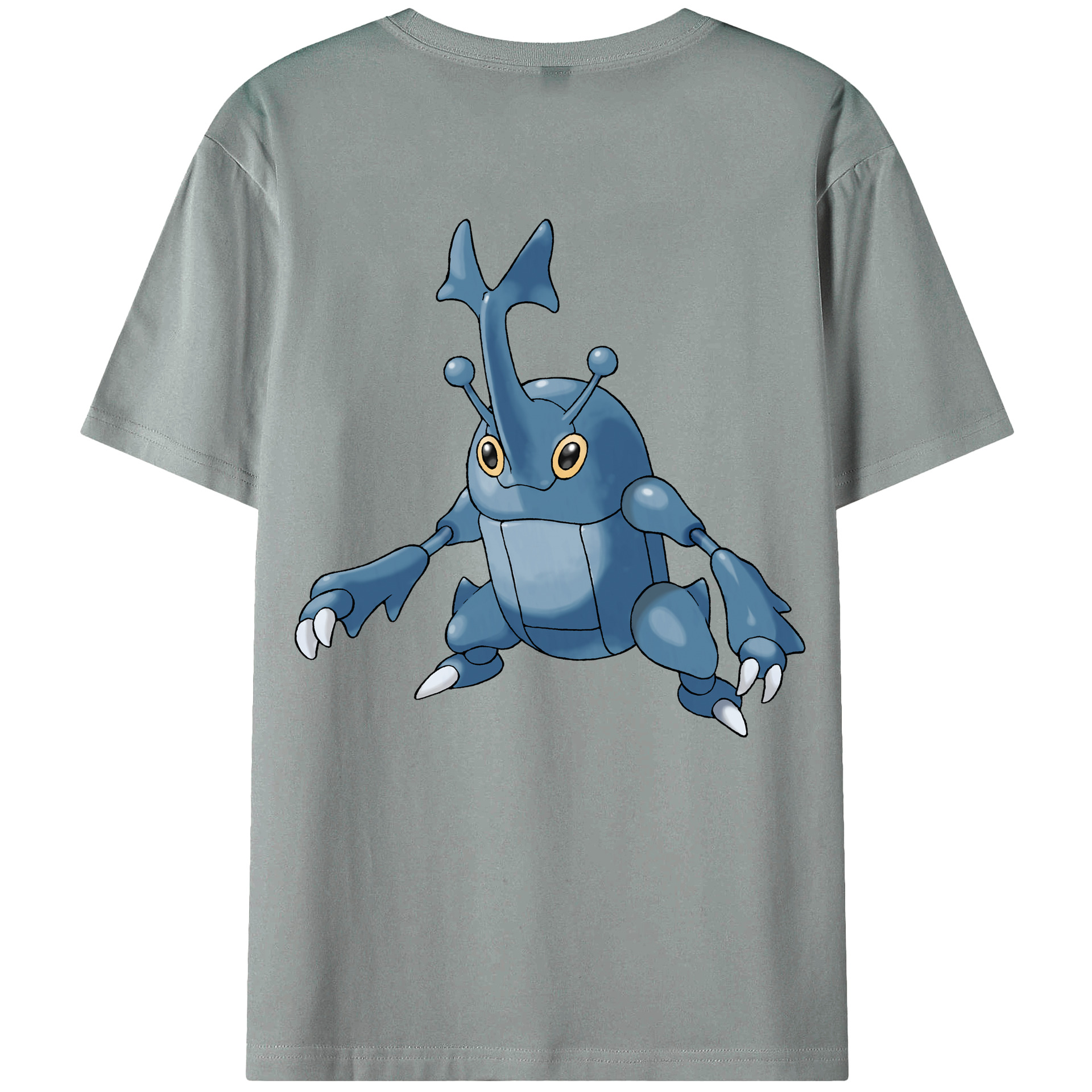 （画像用） ポケットモンスター Pokémon 綿100％ メンズ半袖Tシャツ（バックプリント） 通気性